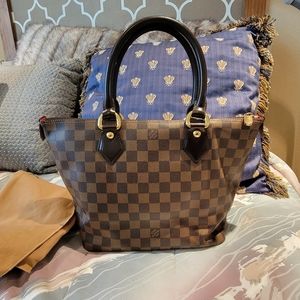 Louis Vuitton Damier Ebene Saleya Handbag PM